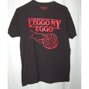 Stranger Things 11 L'Eggo My Eggo T Shirt Netflix Adult Size Medium Crewneck Tee